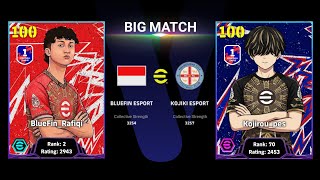 Can Rank 70 Stop Rank 2? | BlueFin_Rafiqi (Rank 2) vs Kojirou_pes (Rank 70) - eFootball 2026