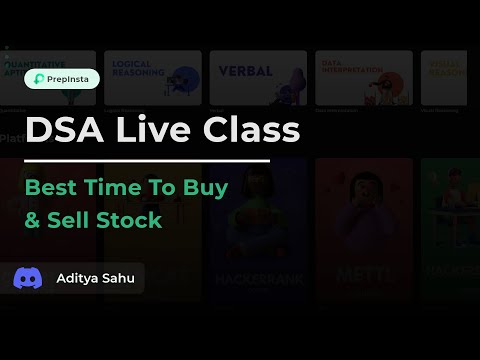 Best TIme to Buy & Sell Stocks