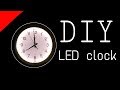 How to make LED CLOCK at home  |  Clock + night lamp