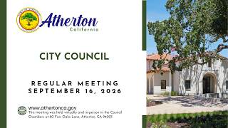 City Council Regular Meeting   September 16, 2026