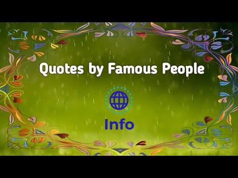 Quotes by Famous People | Quotes of successful people - YouTube