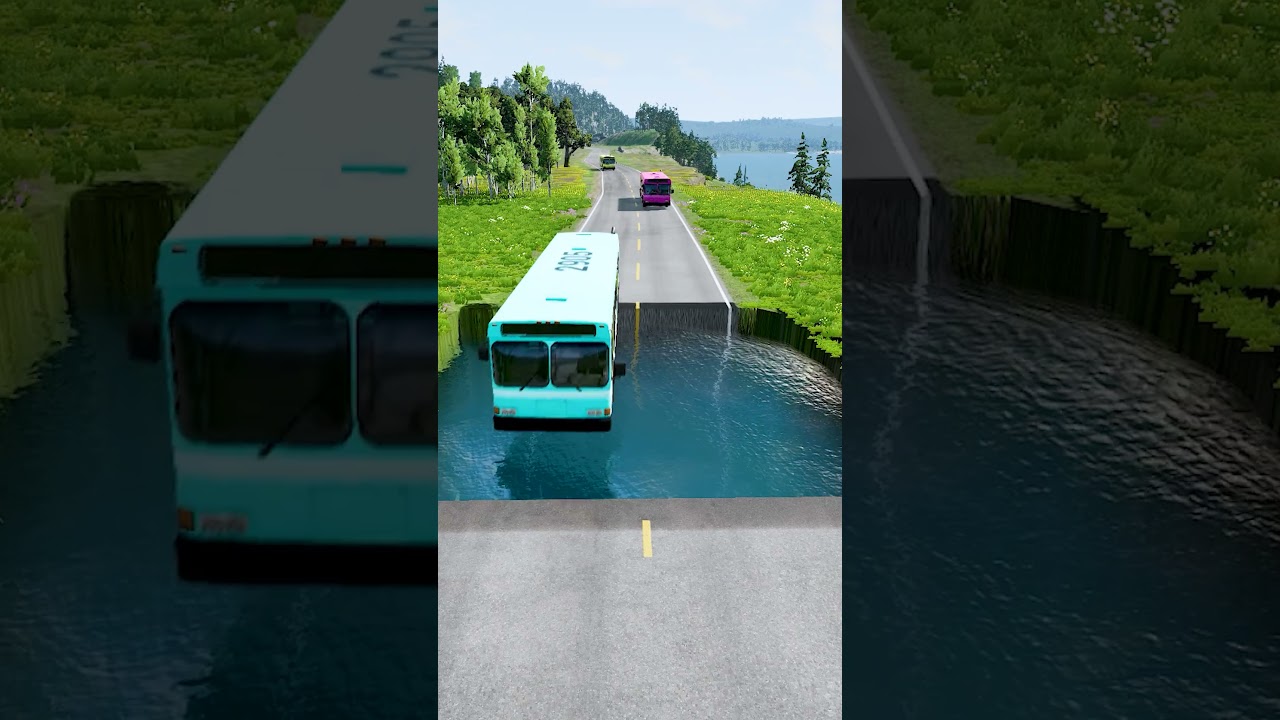 Bus passing water pit #52 | 