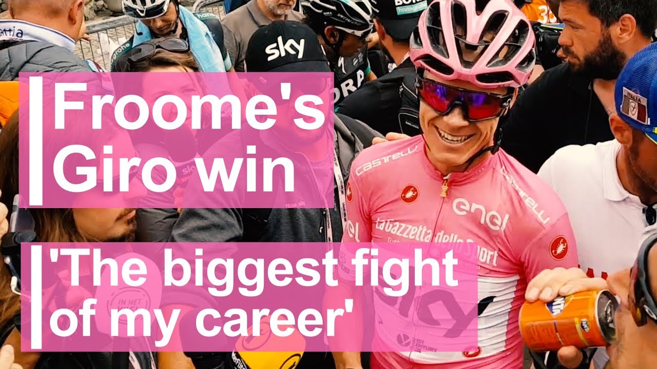 journalistic writing Froome's Giro win: 'The biggest fight of my career'