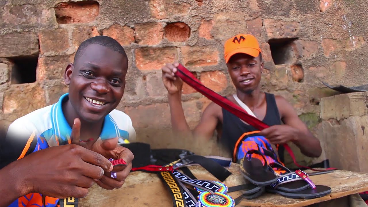 AFRICAN VILLAGE FACTORY, SHOE /CRAFTS MAKING// PROCESS OF MAKING HAND MADE SHOES//JABWEL