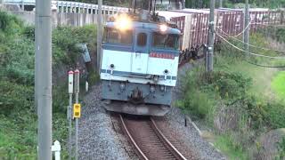 JR貨物　EF65-2089 夕暮れの津島ノ宮駅通過！11月3日！
