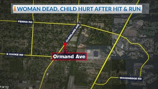 Hit-skip leaves woman dead, child in critical condition
