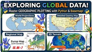 CS3361 FODSP Experiment 7 || Visualizing Geographic Data using Basemap in Python