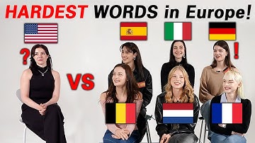 Europeans Try To Pronounce The HARDEST Words in European Languages!!