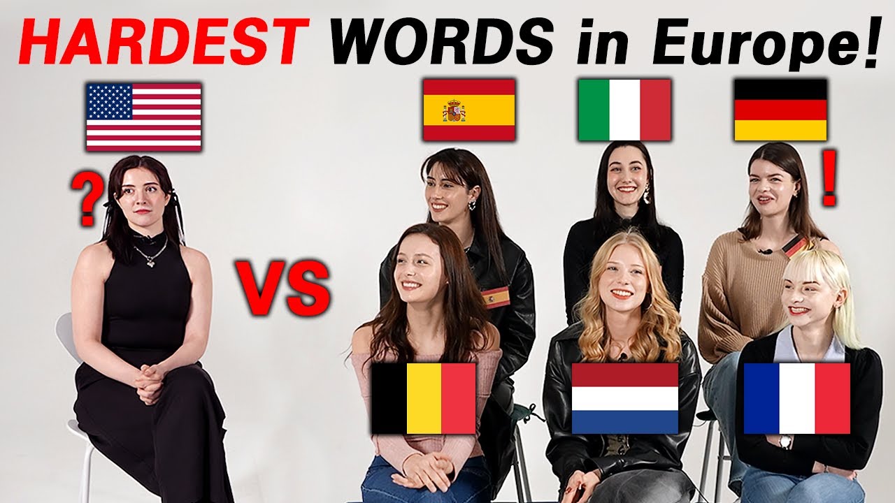 Europeans Try To Pronounce The HARDEST Words in European Languages ...