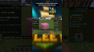 I was playing in MCFleet public server .And I got pink sheep very rare #mcfleet#aaloo khaoge #pcg .