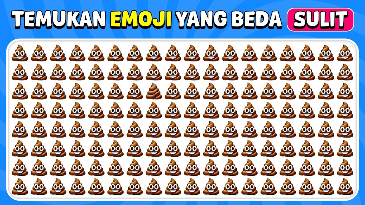 Temukan Emoji Yang Beda - Edisi Ekstrem 😎💩🔍 | Kuis Lebah