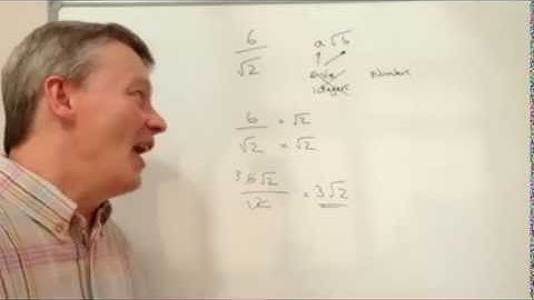 3 Minute Math - exam question surd 6 over root to a root b