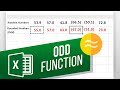 How to Use the ODD Function in Excel | Round Up to the Nearest Odd Number in Excel