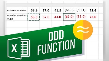 How to Use the ODD Function in Excel | Round Up to the Nearest Odd Number in Excel