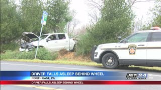 One car accident on East Lake Road in North East sends one person to hospital