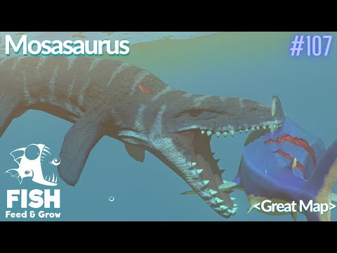 PLAYING AS THE MOSASAUR!!! - Fish Feed Grow - Dailymotion Video