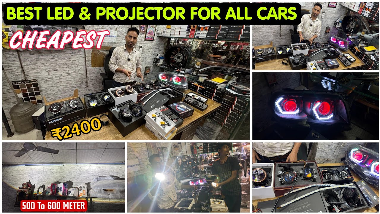 पैसा वसूल ऑफर ✅ Cheapest Led Light & Projector For Cars ✅ Bright Led Light For Any Cars ✅ Karol Bagh
