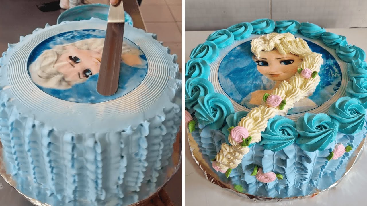 Frozen cake Decorating ideas | Como decorar un pastel de frozen