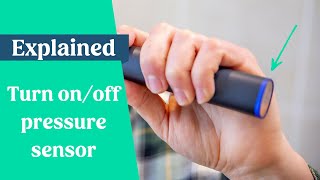 How to turn on/off Sonicare pressure sensor