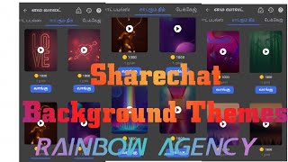 Sharechat Background Themes Available How To Purchase Background Themes in Sharechat  Rainbow Agency screenshot 5
