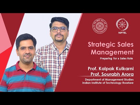 Lecture 23 : Preparing for a Sales Role #Prof_sourabh_arora