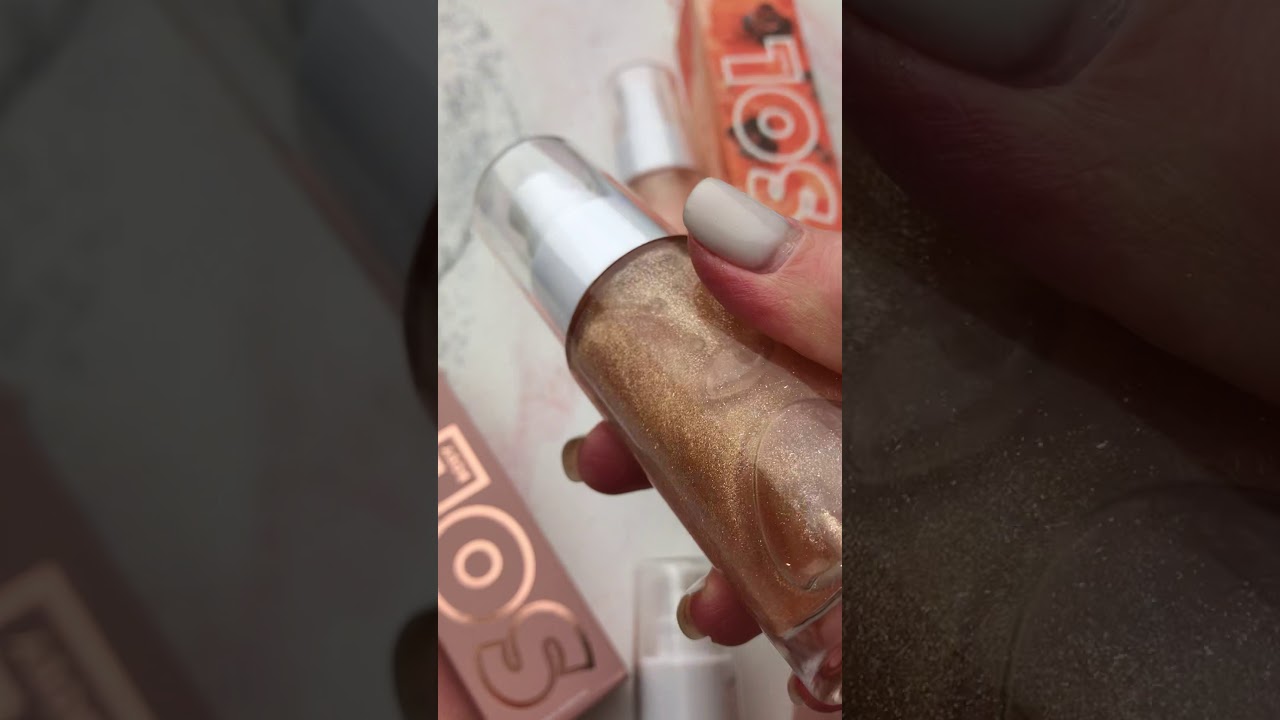 SOL Body Shimmering dry oil - Warm gold - Сухое масло для тела с шиммером, 26 мл