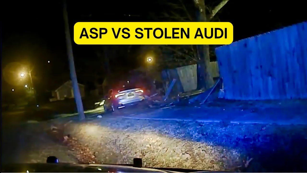 Police Pursuit of Stolen Audi Ends in SHOCKING Arrest! - YouTube