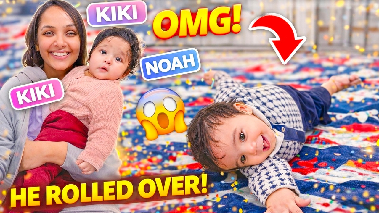 Noah Ne Aaj Kar Diya Kamal! 😱 First Time Roll Over | Proud Mom Crying 😭 | New Daily Vlog