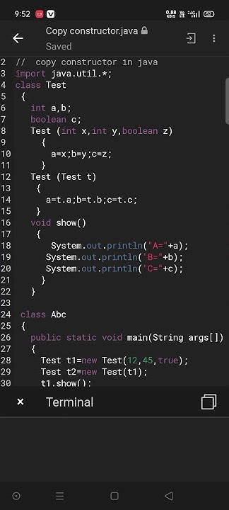 Copy constructor in java, constructor in java, java program, program of ...