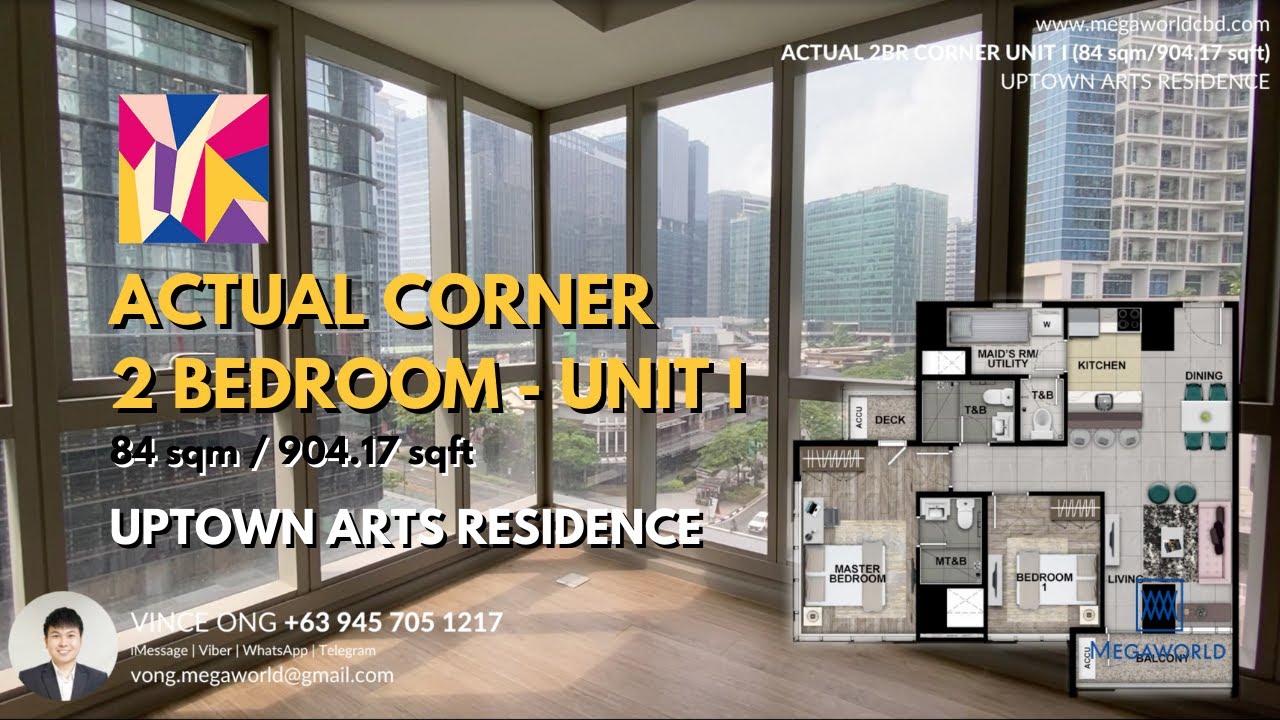 WALKTHROUGH VIDEO: 2 BEDROOM UNIT in Uptown Arts Residence (Ready by 2025) | Megaworld Corporation