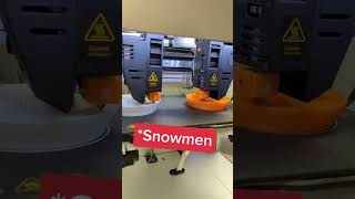 Double Snowmen On The  @Snapmaker J1 😜 @TheEdgeofTech