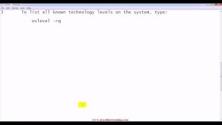 oslevel command