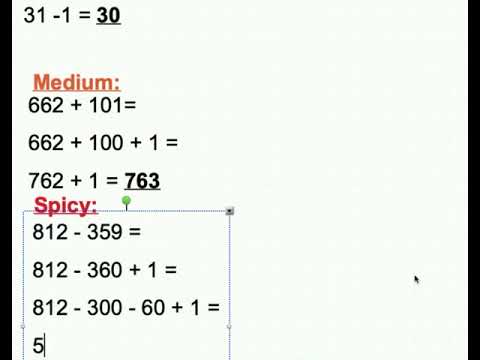 Adding and Subtracting Two and Three Digit Numbers Using the Friendly ...