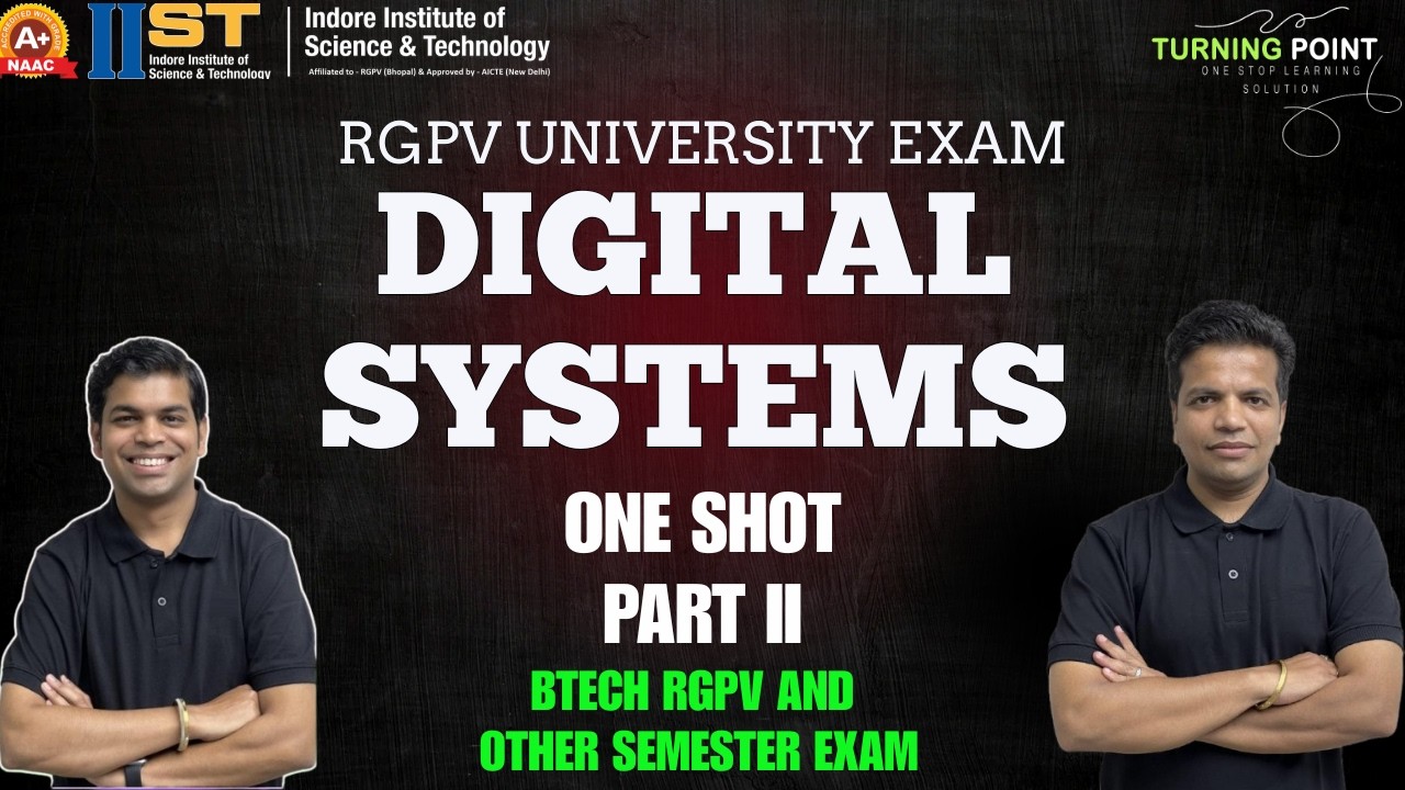 One Shot II | Digital Systems | Digital Logic | Third Sem | Exam Series| RGPV University |Ankush Sir