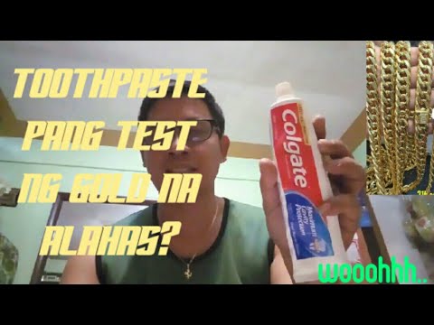 How to test gold jewelry at home using toothpaste