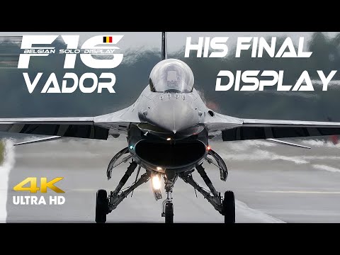 4K UHD  F-16  VADOR  Final Display from start to finish