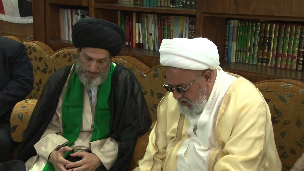 المفكر الاسلامي الشيخ فوزي الخزاعي يتشرف بلقاء المرجع الديني السيد الصرخي الحسني 5-7-2013***11