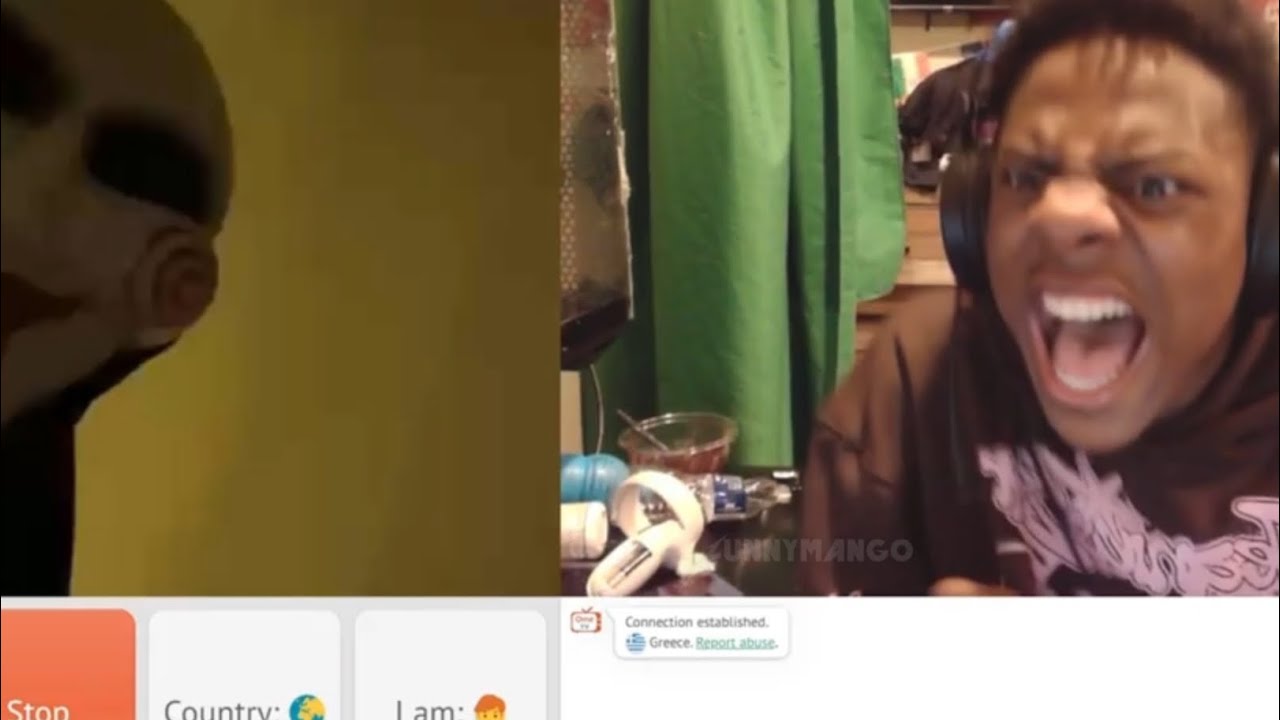 Ishowspeed getting jump scared on omegle YouTube