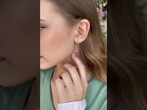 Серьги-пусеты из золота Tiffany & Co
