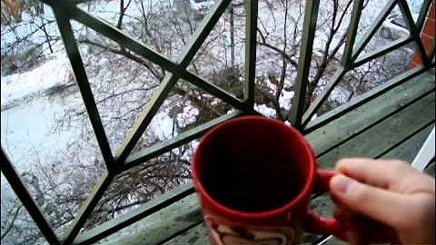 Extreme cold weather instantly evaporates hot water