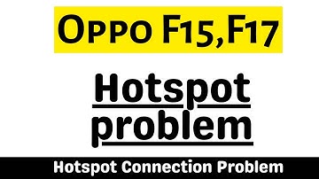 How to Fix Hotspot problem OPPO F15, F17  😮 Easy Tutorial