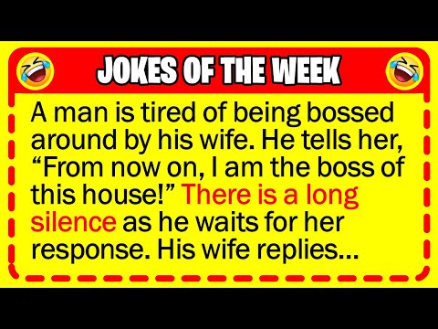 🤣 BEST JOKES OF THE WEEK! - A man is tired of being bossed around by his wife, so… | Funny Jokes