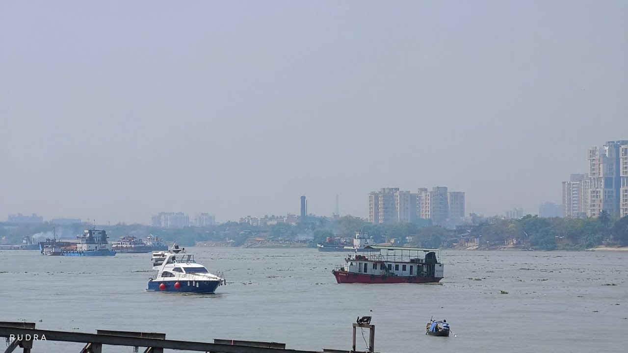গঙ্গায় আজকের বানের ভিডিও | High tide near Kolkata / Howrah 