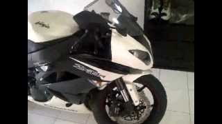 kawasaki zx6r white 2012 ( street freedom riders jakarta )
