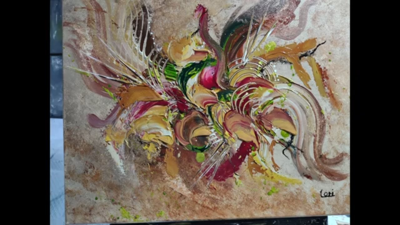 157 Earthy Tone Abstract Painting