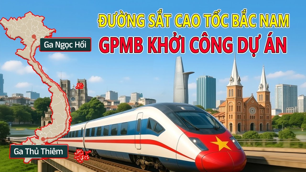 ĐƯỜNG SẮT CAO TỐC BẮC NAM -  KẾ HOẠCH GIẢI PHÓNG MẶT BẰNG KHỞI CÔNG DỰ ÁN