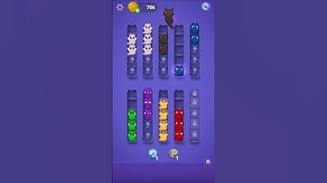 Kitty Sort: Twisted Tails Level 12 | Funny Games