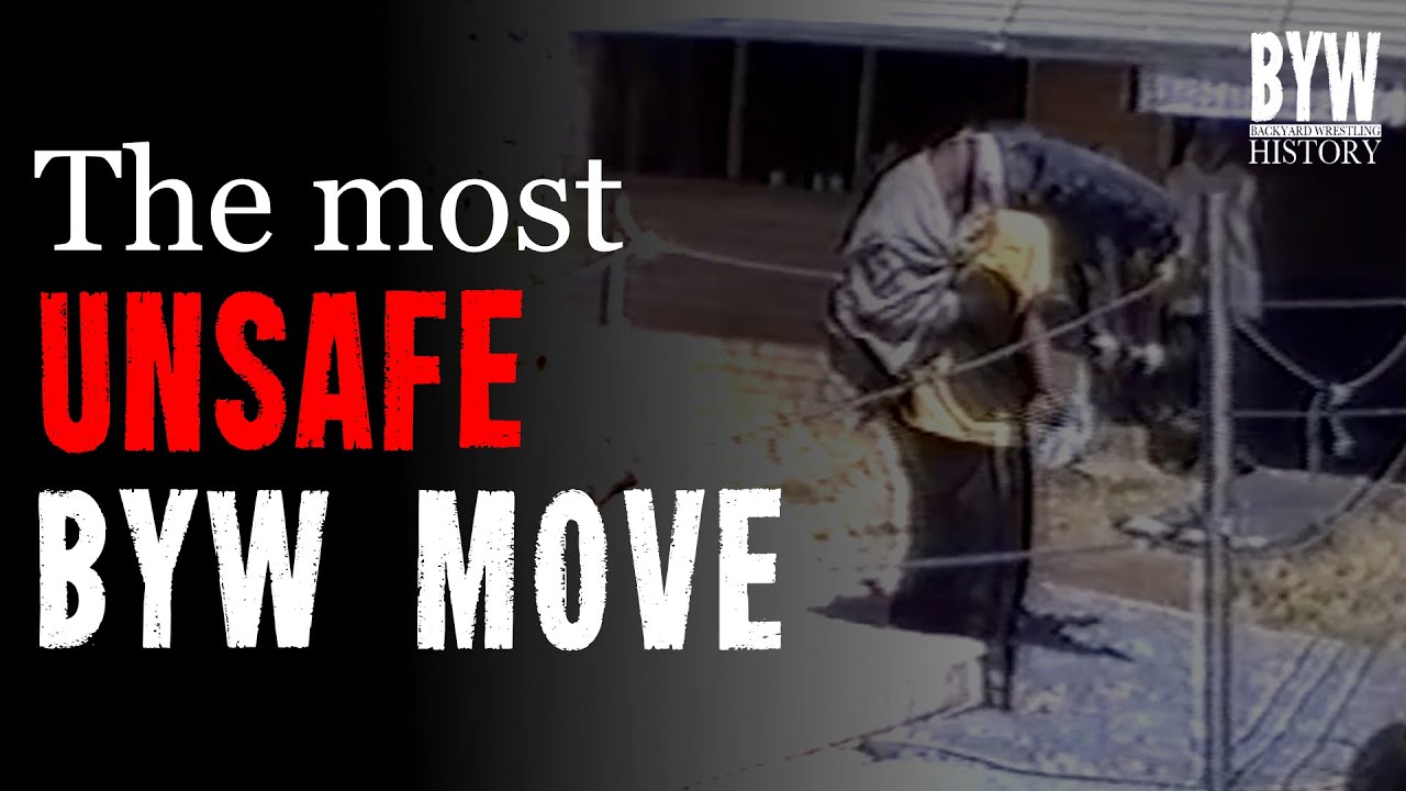 The most UNSAFE Backyard Wrestling move in History