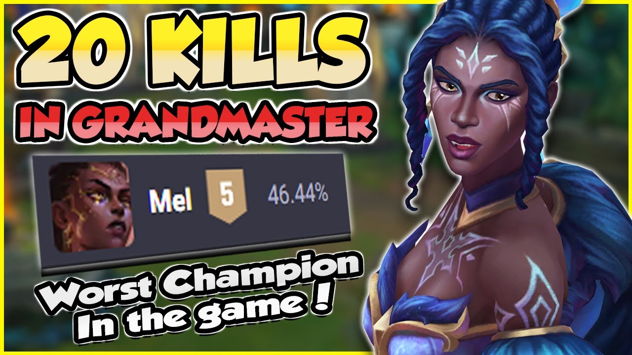 Making the WORST Champion in League of Legends look BROKEN in GRANDMASTERS | Erick Dota | Mel Rework