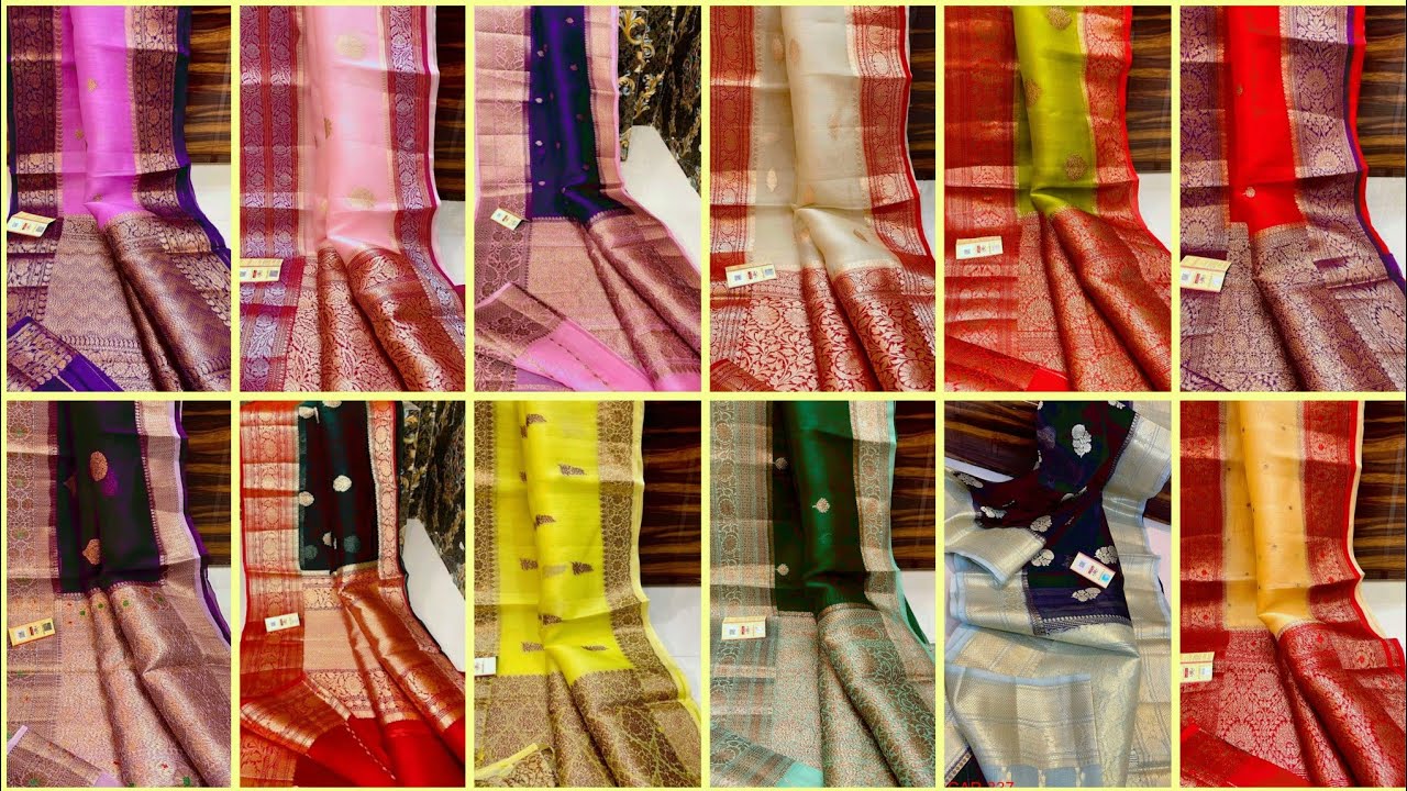 Banarasi Kora organza saree collection|| new organza saree collection|| new saree collection 